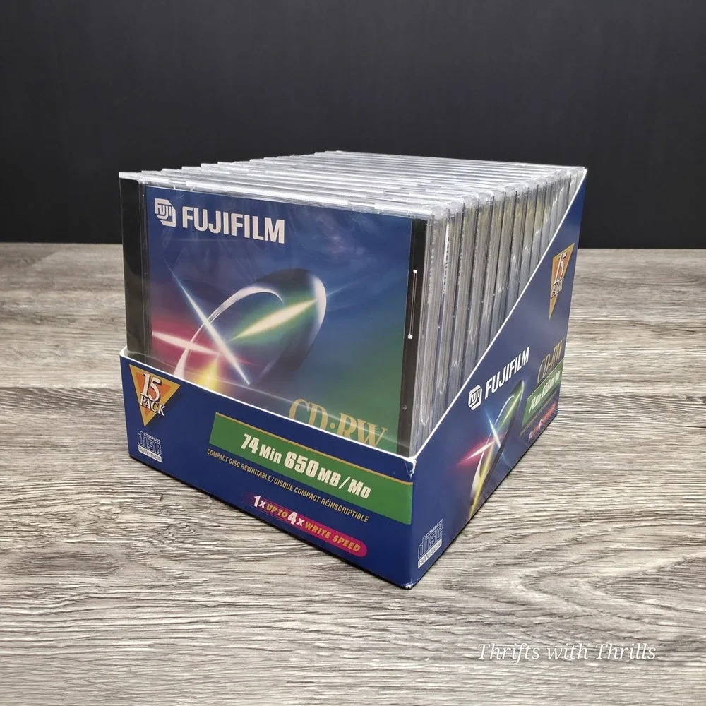 Fujifilm CD-RW 74 Min 650MB Rewritable Compact Disk - Lot Of 14 - New CD-RW's